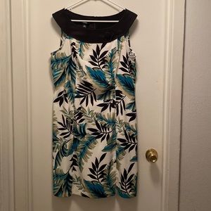 Palm print dress size 16